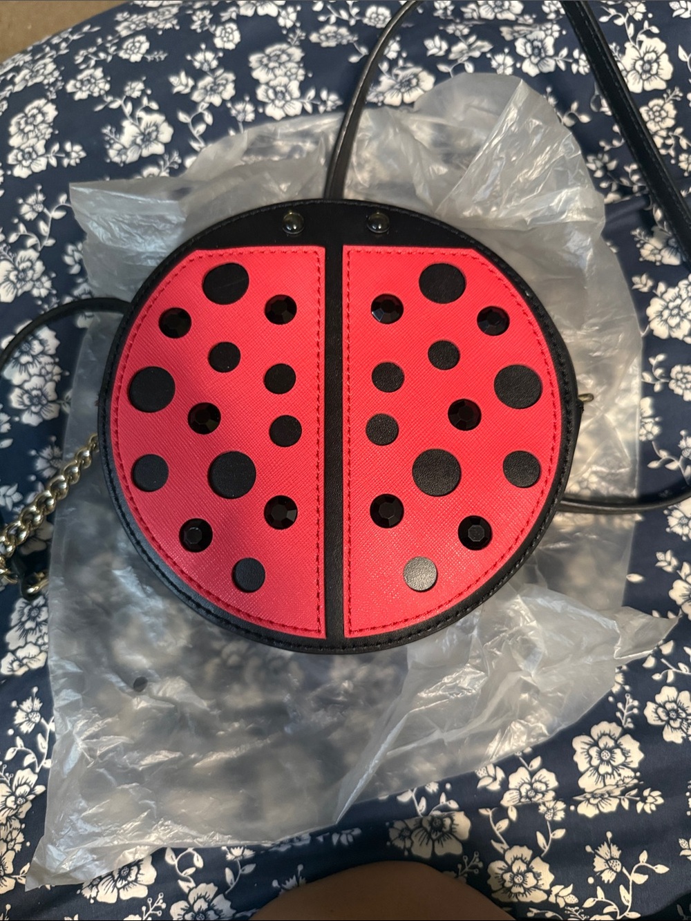 kate spade Red and Black Ladybug Shoulder Bag
